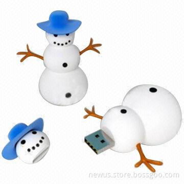 Promotional PVC Cartoon-shaped USB Flash Drives with CE, FCC and RoHS Marks